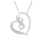 Eternal Love Diamond Heart & Infinity Symbol Pendant - Splendid Jewellery