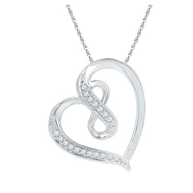 Eternal Love Diamond Heart & Infinity Symbol Pendant - Splendid Jewellery