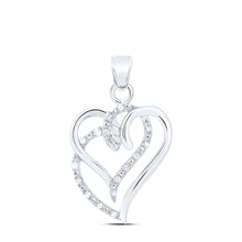 Load image into Gallery viewer, Eternal Love Diamond Heart Pendant  Top View from Splendid Jewellery