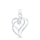Eternal Love Diamond Heart Pendant  Top View from Splendid Jewellery