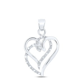 Eternal Love Diamond Heart Pendant  Top View from Splendid Jewellery