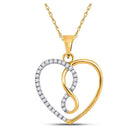 Eternal Love Diamond Heart Pendant - Splendid Jewellery
