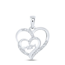 Load image into Gallery viewer, Eternal Love Diamond Heart Pendant for Mom  Top View from Splendid Jewellery