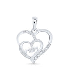 Eternal Love Diamond Heart Pendant for Mom  Top View from Splendid Jewellery