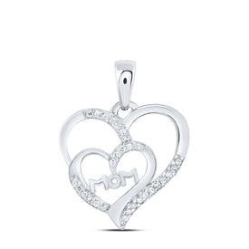 Eternal Love Diamond Heart Pendant for Mom  Top View from Splendid Jewellery