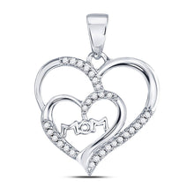 Load image into Gallery viewer, Eternal Love Diamond Heart Pendant for Mom  Side View from Splendid Jewellery