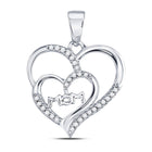 Eternal Love Diamond Heart Pendant for Mom  Side View from Splendid Jewellery