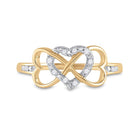Eternal Love Diamond Heart Ring product Top View from Splendid Jewellery