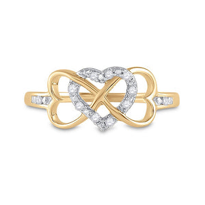 Eternal Love Diamond Heart Ring - Splendid Jewellery