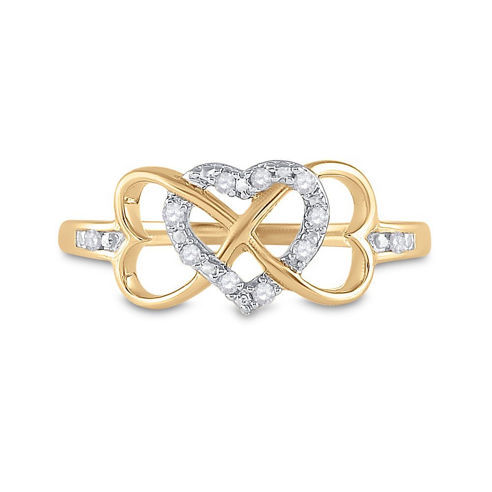 Eternal Love Diamond Heart Ring - Splendid Jewellery