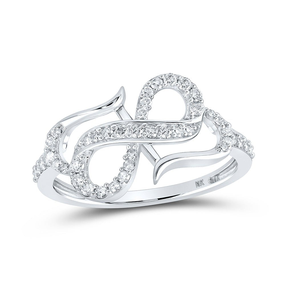 Eternal Love Diamond Heart Ring - Splendid Jewellery