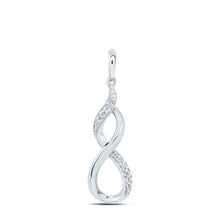 Load image into Gallery viewer, Eternal Love Diamond Infinity Pendant  Top View from Splendid Jewellery