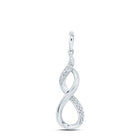 Eternal Love Diamond Infinity Pendant  Top View from Splendid Jewellery