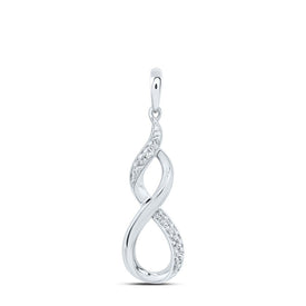 Eternal Love Diamond Infinity Pendant  Top View from Splendid Jewellery