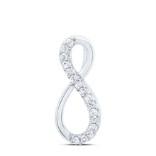 Load image into Gallery viewer, Eternal Love Diamond Infinity Pendant  Top View from Splendid Jewellery