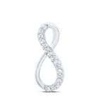 Eternal Love Diamond Infinity Pendant  Top View from Splendid Jewellery