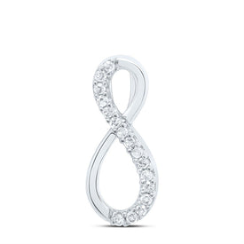 Eternal Love Diamond Infinity Pendant  Top View from Splendid Jewellery