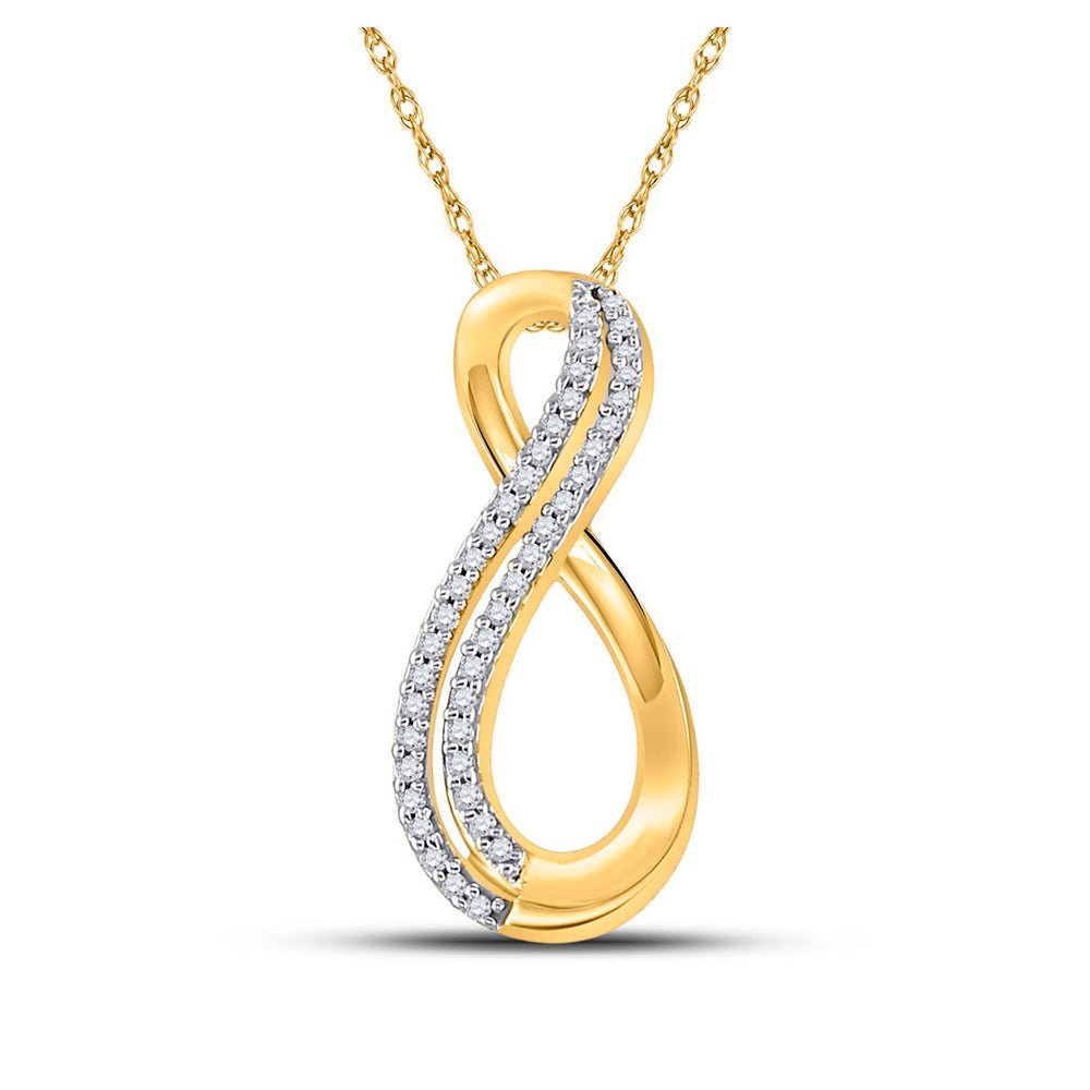 Eternal Love Diamond Infinity Pendant - Splendid Jewellery