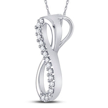 Load image into Gallery viewer, Eternal Love Diamond Infinity Pendant  Side View from Splendid Jewellery