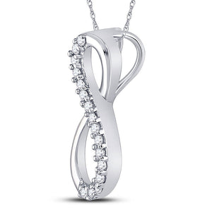 Eternal Love Diamond Infinity Pendant - Splendid Jewellery