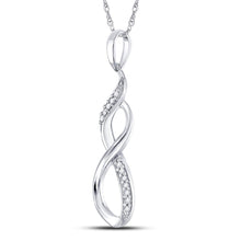 Load image into Gallery viewer, Eternal Love Diamond Infinity Pendant  Side View from Splendid Jewellery