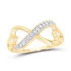 Eternal Love Diamond Infinity Ring Top View from Splendid Jewellery