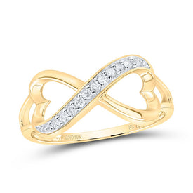 Eternal Love Diamond Infinity Ring Top View from Splendid Jewellery