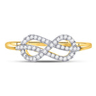 Eternal Love Diamond Infinity Ring Top View from Splendid Jewellery