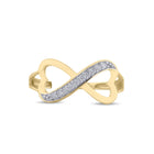 Eternal Love Diamond Infinity Ring Front View from Splendid Jewellery