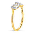 Eternal Love Diamond Infinity Ring Front View from Splendid Jewellery