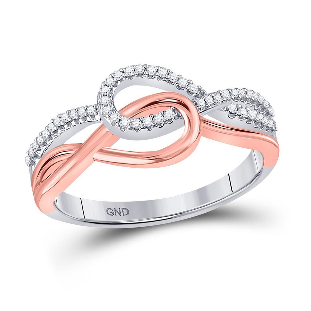 Eternal Love Diamond Knot Ring - Splendid Jewellery