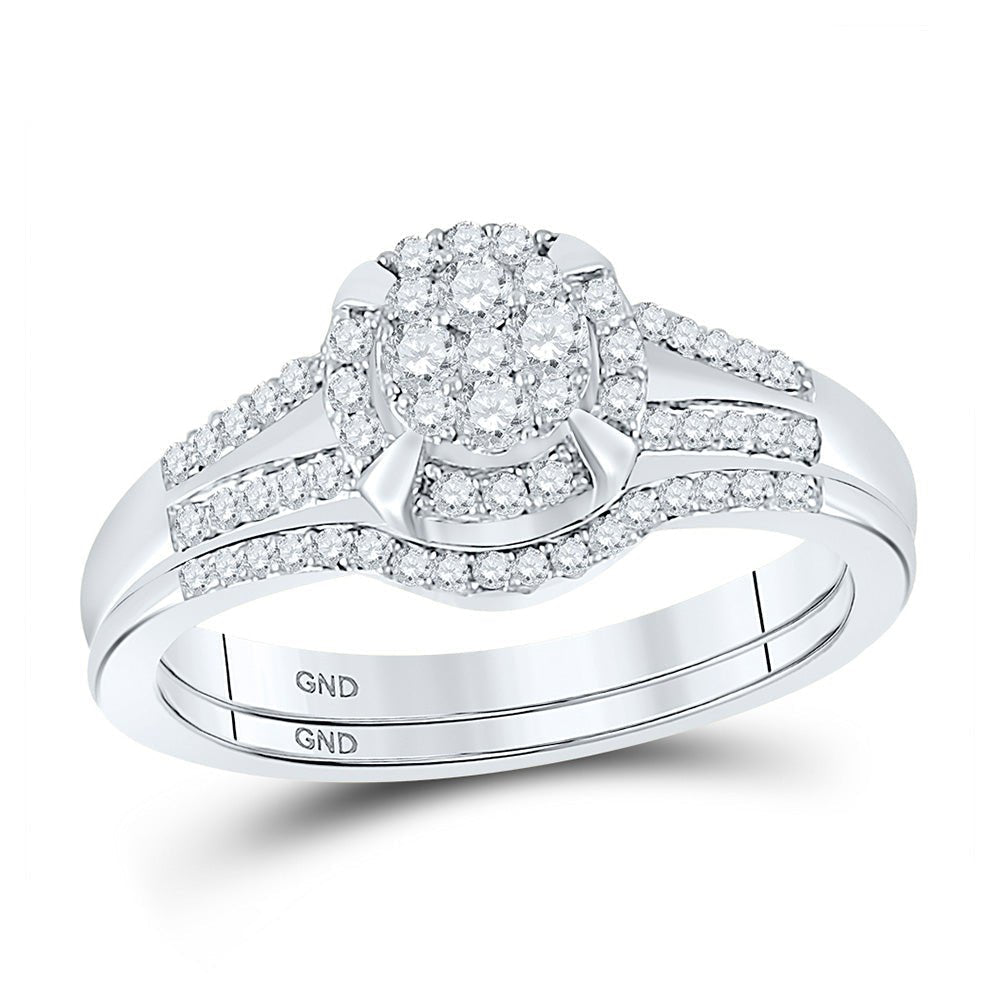 Eternal Love Diamond Wedding Ring Band Set - Splendid Jewellery