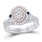 Eternal Love Diamond Wedding Ring Band Set - Splendid Jewellery