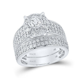 Eternal Love Diamond Wedding Ring Band Set - Splendid Jewellery