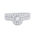 Eternal Love Diamond Wedding Ring Set - Front View