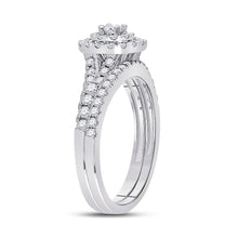 Load image into Gallery viewer, Eternal Love Diamond Wedding Ring Set - Second Side View