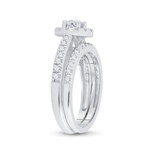 Load image into Gallery viewer, Eternal Love Diamond Wedding Ring Set - Side View