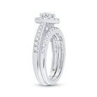 Eternal Love Diamond Wedding Ring Set - Side View