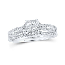 Load image into Gallery viewer, Eternal Love Princess Diamond Bridal Wedding Ring Set - Splendid Jewellery