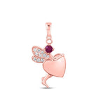 Eternal Love Ruby Diamond Heart Pendant - Splendid Jewellery