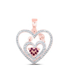 Eternal Love Ruby Heart Pendant - Splendid Jewellery