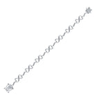 Eternal Love Sterling Silver Diamond Infinity Bracelet - Splendid Jewellery