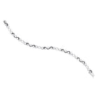 Eternal Noir Sterling Silver Infinity Bracelet with Black Diamonds - 1/4 Cttw - Splendid Jewellery