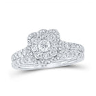 Eternal Radiance 10kt White Gold Diamond Bridal Wedding Ring Band Set - Splendid Jewellery