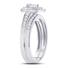 Load image into Gallery viewer, Eternal Radiance | 10kt White Gold Pear - shaped Diamond Bridal Wedding Ring Set 1/3 Cttw - Splendid Jewellery