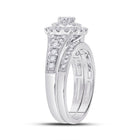Eternal Radiance 10kt White Gold Round Diamond Bridal Wedding Ring Band Set 1 Cttw - Alternate view 3 from Splendid Jewellery