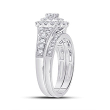 Load image into Gallery viewer, Eternal Radiance 10kt White Gold Round Diamond Bridal Wedding Ring Band Set 1 Cttw - Splendid Jewellery