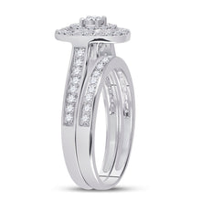 Load image into Gallery viewer, Eternal Radiance | 10kt White Gold Round Diamond Bridal Wedding Ring Band Set 1/2 Cttw - Alternate view 3 from Splendid Jewellery