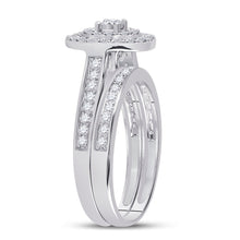 Load image into Gallery viewer, Eternal Radiance | 10kt White Gold Round Diamond Bridal Wedding Ring Band Set 1/2 Cttw - Splendid Jewellery