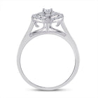 Eternal Radiance | 10kt White Gold Round Diamond Bridal Wedding Ring Band Set 1/2 Cttw - Splendid Jewellery